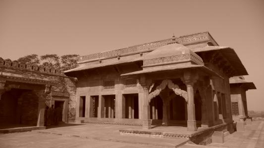 寺, 印度, 拉贾斯坦邦, 纪念碑, 棕褐色, 建筑, 亚洲