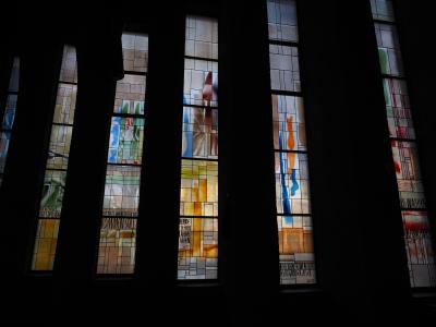 教会的窗口, 窗口, 多彩, 玻璃, 彩色玻璃, 圣若翰, 施洗者教堂圣约翰