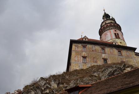 城堡, 捷克克鲁姆洛夫, 塔, 建筑, 教会, 历史, 著名的地方