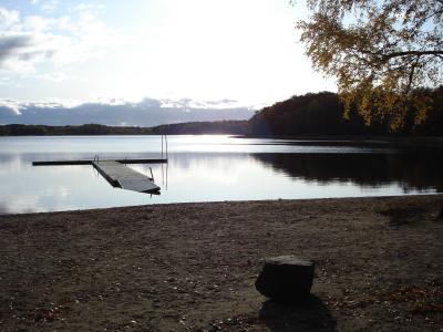 瑞典, badesee, 秋天, 湖, 自然, 水, 户外