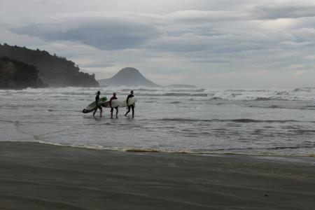 新西兰, 冲浪者, 海, 海滩, 夏季, 沙子, 哥斯达黎加