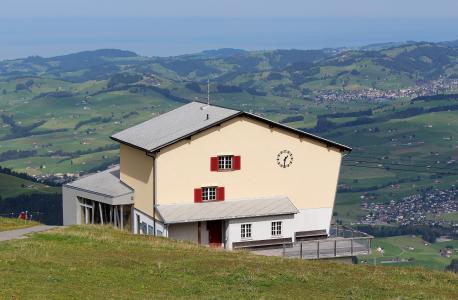 山站, 全景, ebenalp, 阿彭策尔, 瑞士, 山, 欧洲阿尔卑斯山