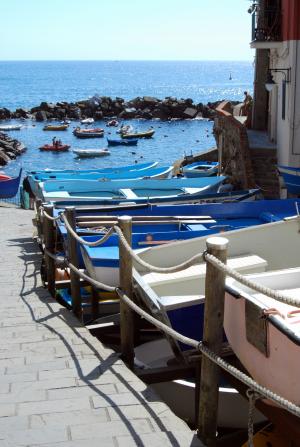 小船, 波尔图, 五渔村, 焦雷, 利古里亚, 意大利, 颜色