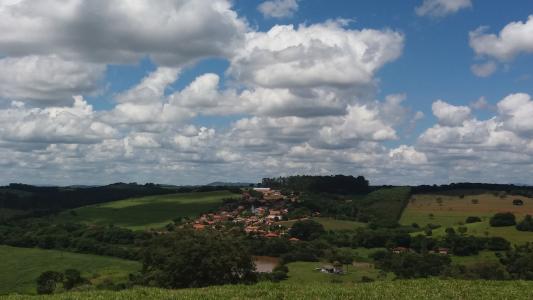 景观, 巴西, guaipava, 米纳斯, 宁静, 绿色, 天空