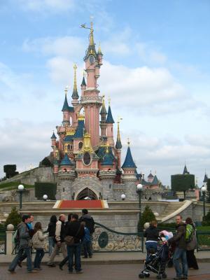 迪斯尼乐园, 城堡, 幻想, 儿童, 旅游, 游客, 法国