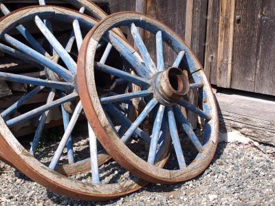 木轮, 马车的轮子, 车轮, 木材, 辐条, 怀旧, 旧车轮