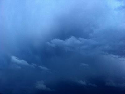 暴风云, 雷雨, 黑暗, 天空, 令人沮丧, 自然现象, 蓝色