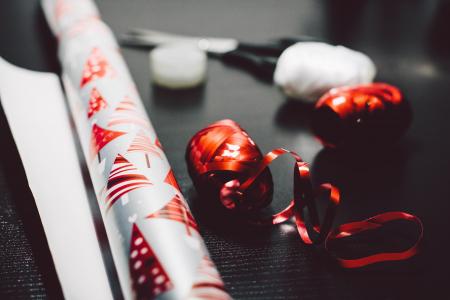 圣诞节, 礼物, 礼品包装纸, 本, 功能区, 惊喜, 包装纸
