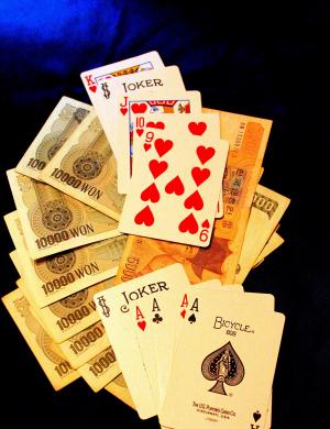 卡, 不, 赌博, ace, 黑色背景, 玩纸牌, 运气