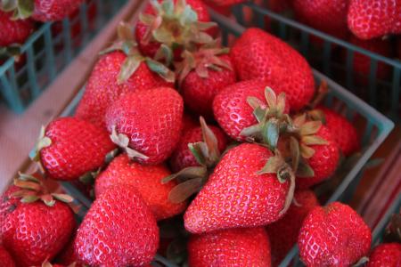 草莓, 浆果, 新鲜, 甜, 食品, 水果, 红色
