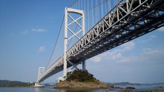 濑户内海, 濑户大桥, 查找, 桥-男人作结构, 天空, 建筑, 建筑的结构