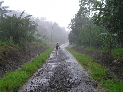 瓢泼大雨, 多雨的季节, 萨摩亚, 异国情调, 南海, 大雨, 雨