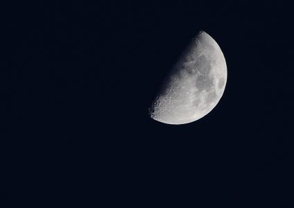 月亮, 晚上, 天空, 新月, 晚上的照片