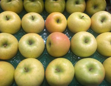 苹果, 青苹果, 水果, 年轻活泼, 黄色, 粉色, 堆积