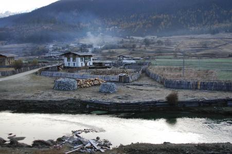 西藏, 村庄, 贝克, 吸烟, 自然, 水, 景观