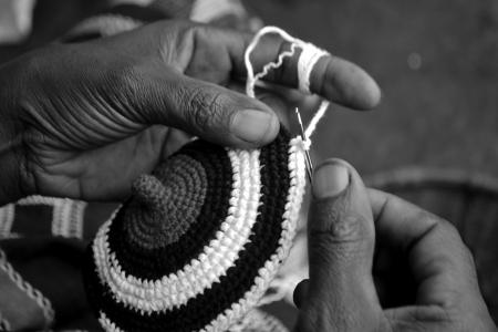 编织, 手工帽子, 非洲, 人类的手, 男子, 人