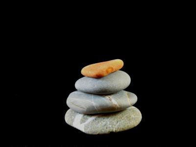 禅宗, 平衡, 宁静, 石头, 自然, 鹅卵石, 自然