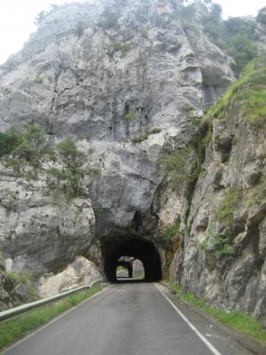 山, 隧道, 道路, 阿斯图利亚斯, 隧道, 通过, 洞穴