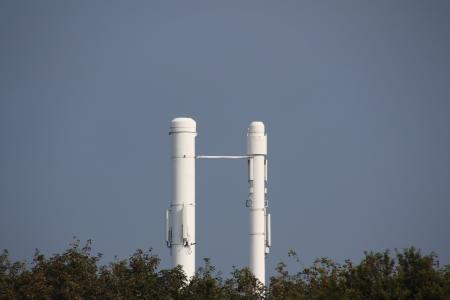 烟囱, 天空, 白色, 支柱, 向上, 气候, 工厂