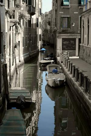 通道, 威尼斯, 家园, 吊船, 水道
