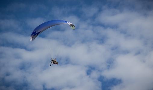 滑翔伞, 天空, 度假, 娱乐, 飞行, 旅程, 夏季