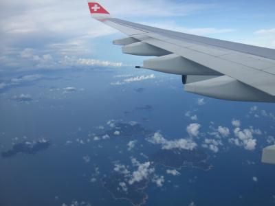 天空, 海洋, 瑞士, 飞, 飞行, 飞机, 水