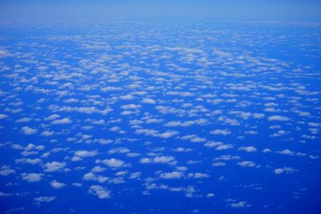 云彩, 天空, 飞, 在云端, 蓝色