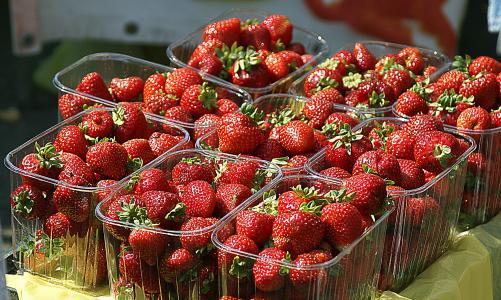 草莓, 水果, 成熟的, 健康, 吃, 食品, 植被