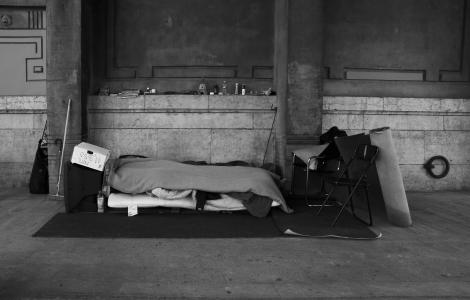 巴黎, 法国, 城市, 城市, 城市, 床, 无家可归者