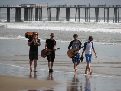 沙滩上的音乐家, 音乐乐队, 文书, 休闲