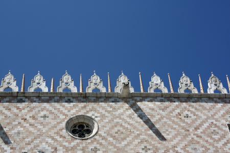 总督宫, 威尼斯, 檐, 金库, 雕塑, 建筑, 窗口