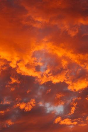 橙色, 云彩, 天空, 日落, 自然, 云的天空, cloudscape