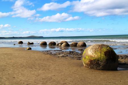 毛利人的石头, 海边, 景观, 新西兰, 海岸, 石头, 海