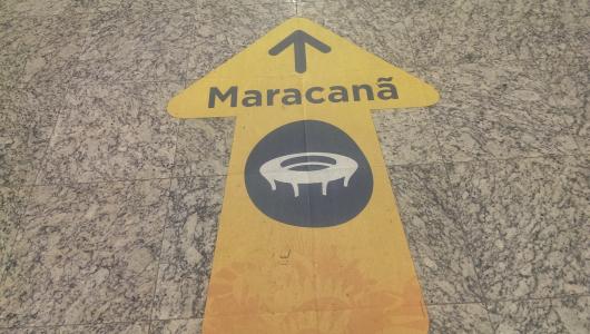 maracanã, 在里约热内卢, 巴西, 标志, 街道, 路标, 交通
