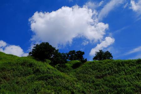 日本, 南麻生太郎, 天空, 云计算, 熊本, 景观, 蓝蓝的天空