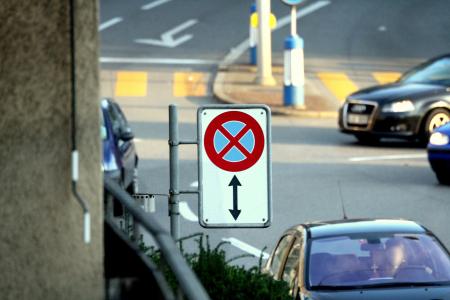 不准停车, 停止, 苏黎世, 道路, 交通, 交通标志, 汽车