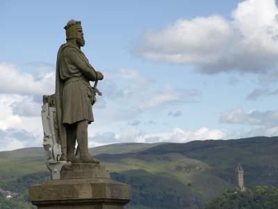 苏格兰, 雕像, 罗伯特, 布鲁斯, 国王, 华莱士, 纪念碑