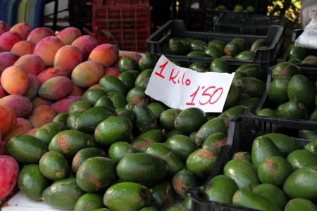 鳄梨, 西班牙, 安大路西亚, 市场, 水果, 蔬菜, 芒果
