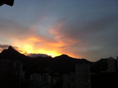 日落, 科尔科瓦多, 巴西, 景观, 力拓, 里约热内卢, 德