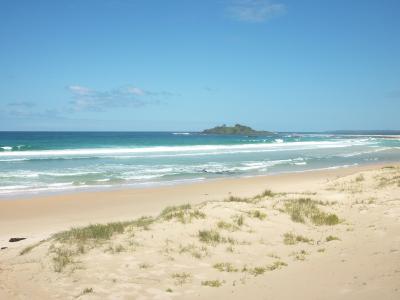 澳大利亚, 海滩, 蓝蓝的天空, 景观, 波, 自然
