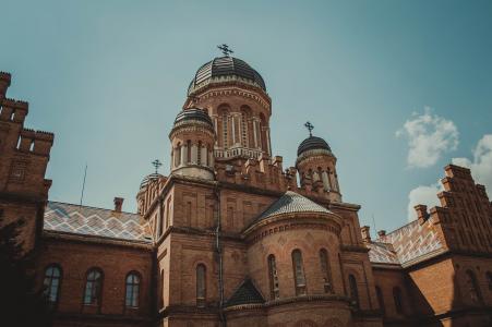 乌克兰, 大教堂, 教会, 宗教, 建筑, 老, 宗教