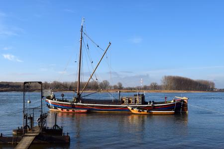 帆船, 莱茵河, 水, monheim, 河, 航运, 莱茵河船