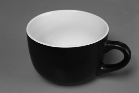 杯, 单色, 饮料, 黑色和白色, 咖啡杯, 单个对象