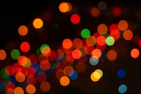 灯, 圣诞节, 颜色, 散景, 离焦, 背景, 摘要