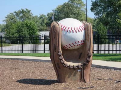 棒球, 手套, 米特·罗姆尼, 雕塑, 体育, 球, 体育