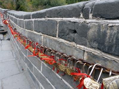 城堡, 爱, 友谊, 爱情锁, 墙上, 中国