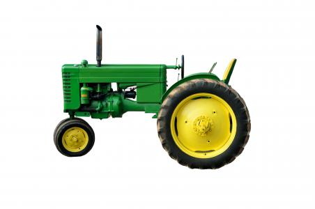 绿色拖拉机, 古董, 恢复, 农业, 老, 农场, 拖拉机
