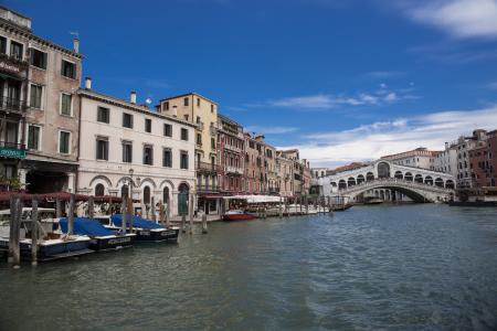 意大利, 威尼斯, 水, 度假, 夏季, 景观, 运河