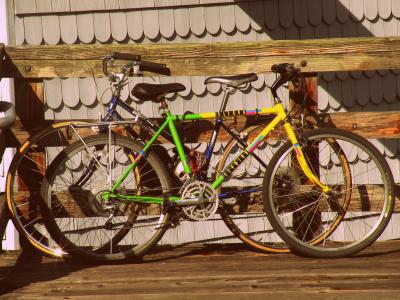 自行车, 自行车, 骑, 旅行, 五颜六色的自行车
