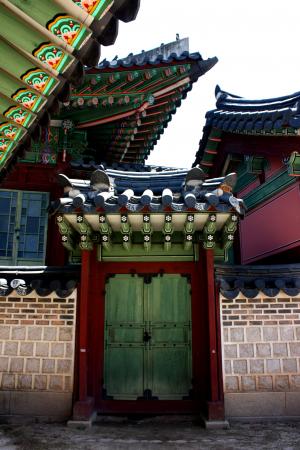 宫, 韩国, 门口, 历史, 亚洲, 建筑, 寺庙大厦